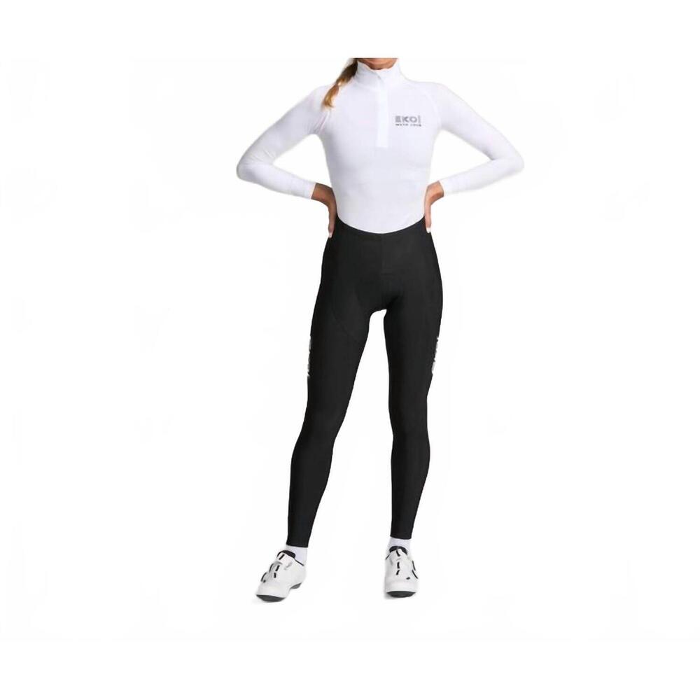 NEW EKOI women’s thermal gel padded cycling pants in black